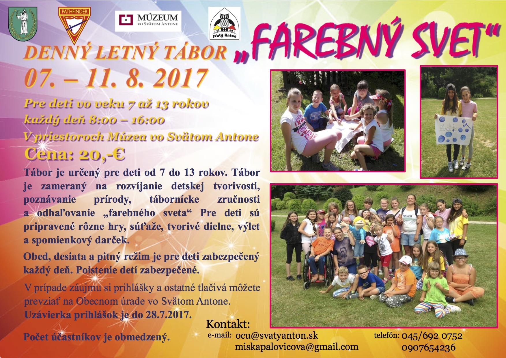 LETNÝ TÁBOR KLUBU PATHFINDER