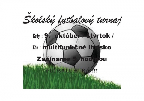 Školský futbalový turnaj