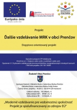 Projekt - Ďalšie vzdelávanie MRK v obci Prenčov - plagát